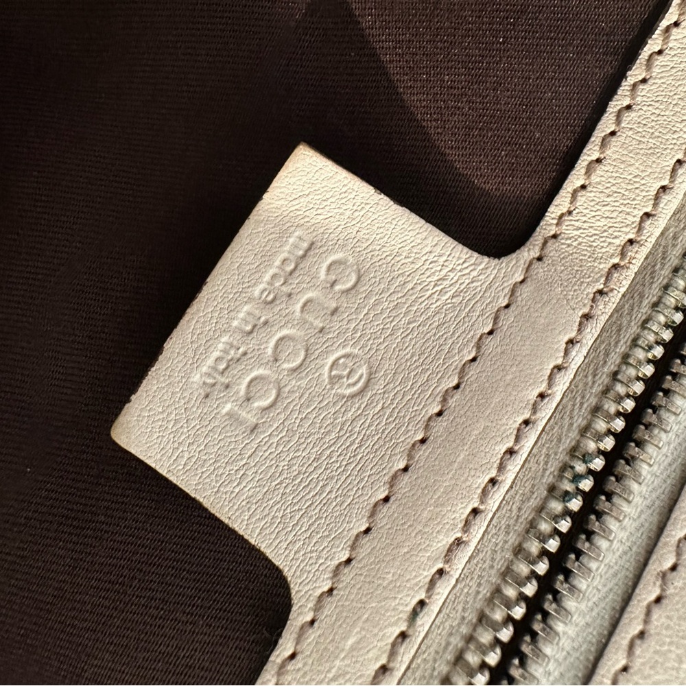 Gucci Monogram Beige and White Tote - Picture 3 of 4